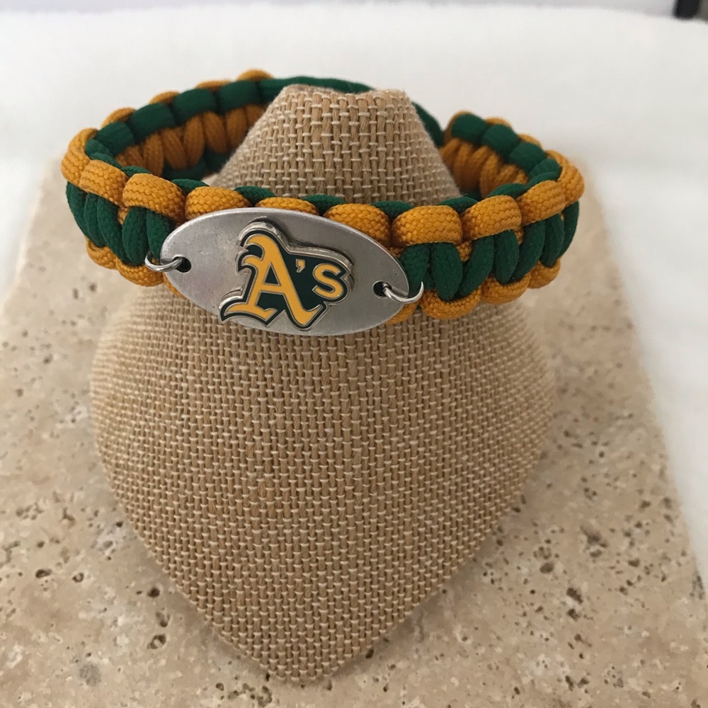 Oakland A’s Fan Survival Cord Bracelet